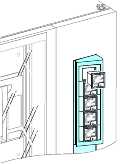 Schneider Electric - 3928 SKRÅSTILLT PANEL FOR INSTRM. G