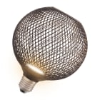Ledvance - LED CAGE GLOBE GITTER Ø125 IKKE DIM 300lm 827 E27 SORT