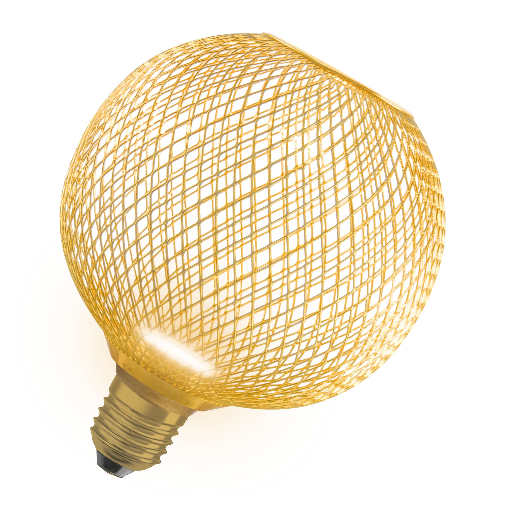 Ledvance - LED CAGE GLOBE FLATLAMP Ø125 DIM 300lm 827 E27 GULL