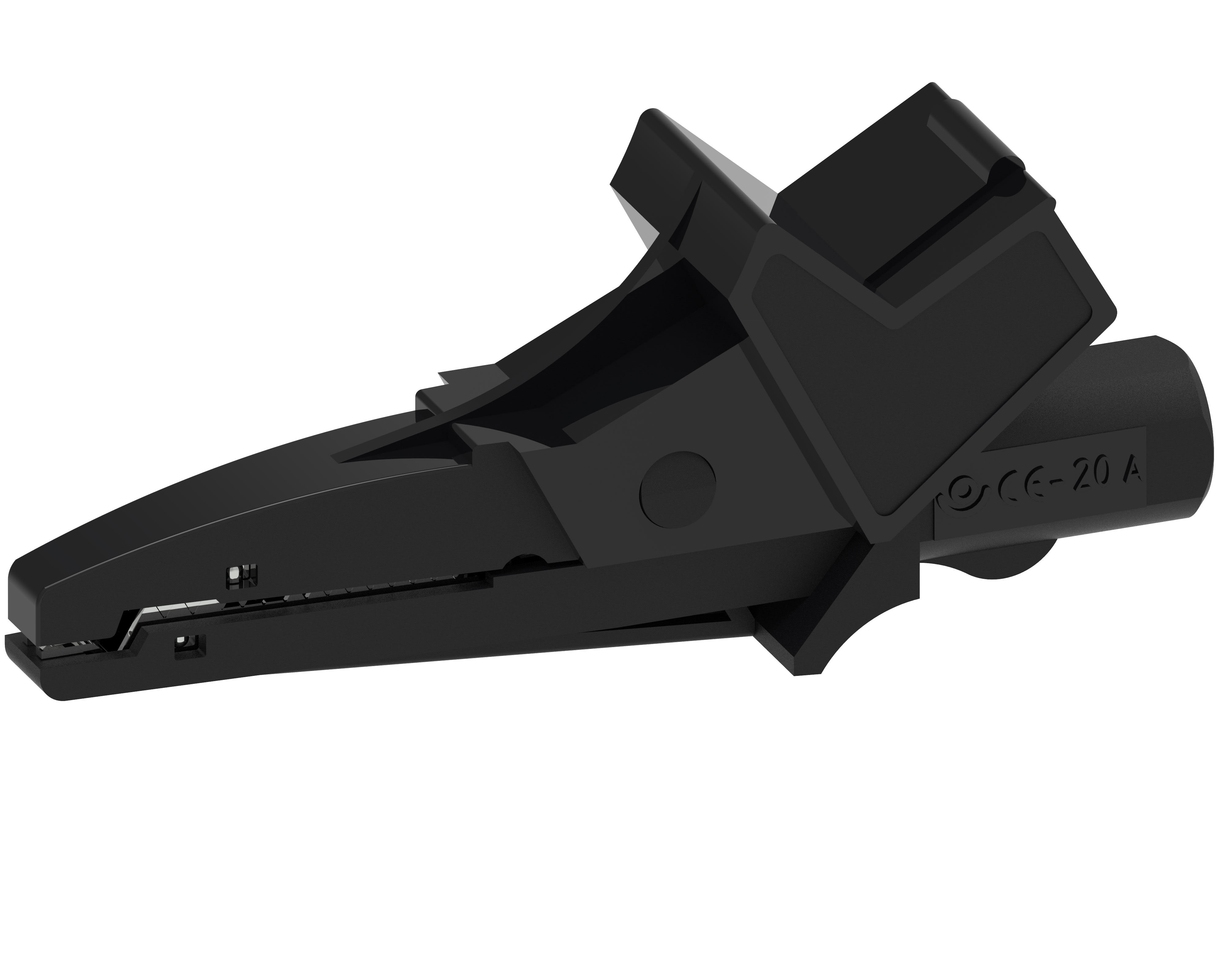 Elma - KROKODILLEKLEMME 4MM SORT  5004-N 5703317460097