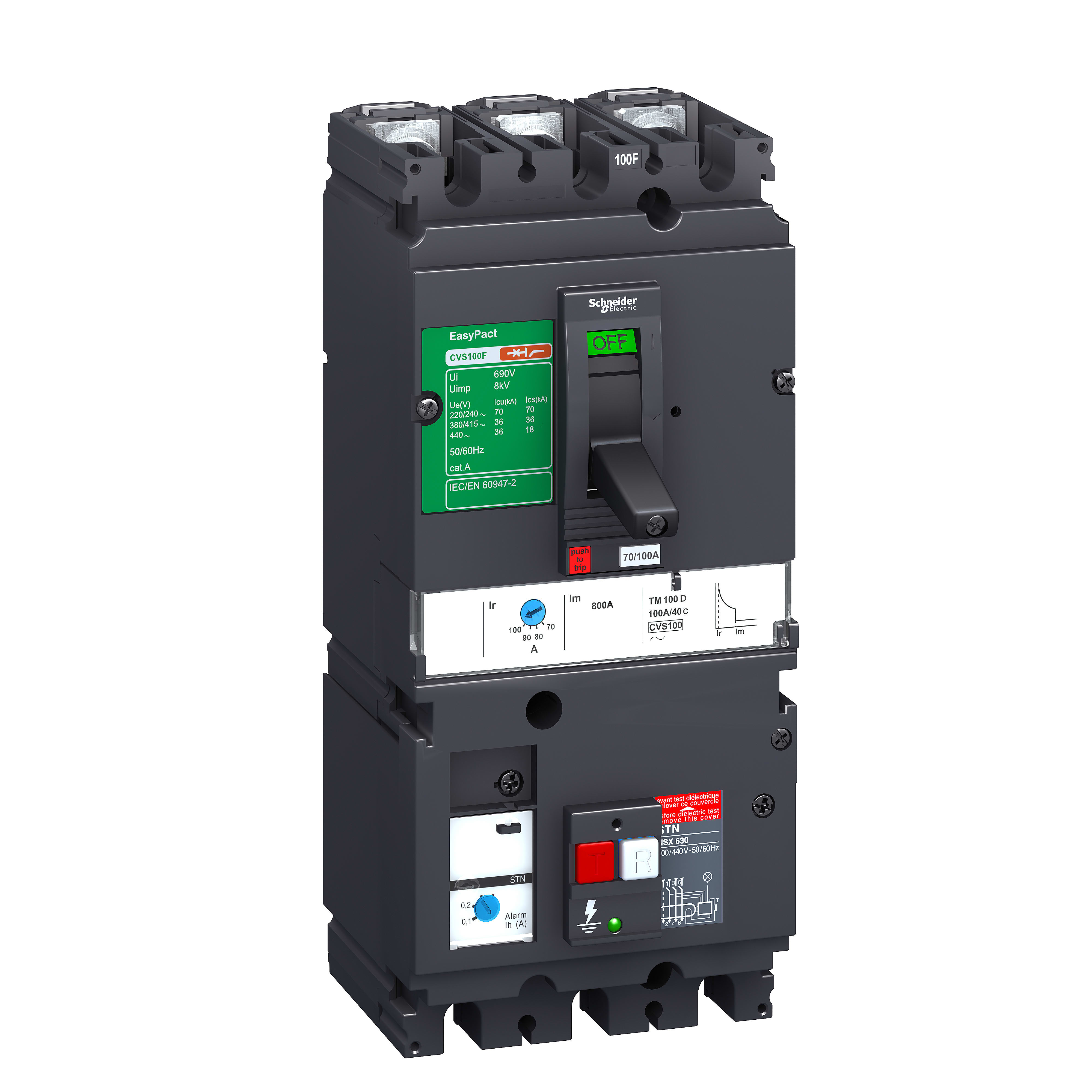 Schneider Electric - LV432455 Vigi 3P 0,3-30A 400/630A 440V