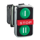 Schneider Electric - ZB4BA73132 Trippel.tr.kn I, II og STOP