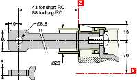 Schneider Electric - LV429235 2 korte baksidetilk. <=NSX250