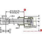 Schneider Electric - LV429235 2 korte baksidetilk. <=NSX250