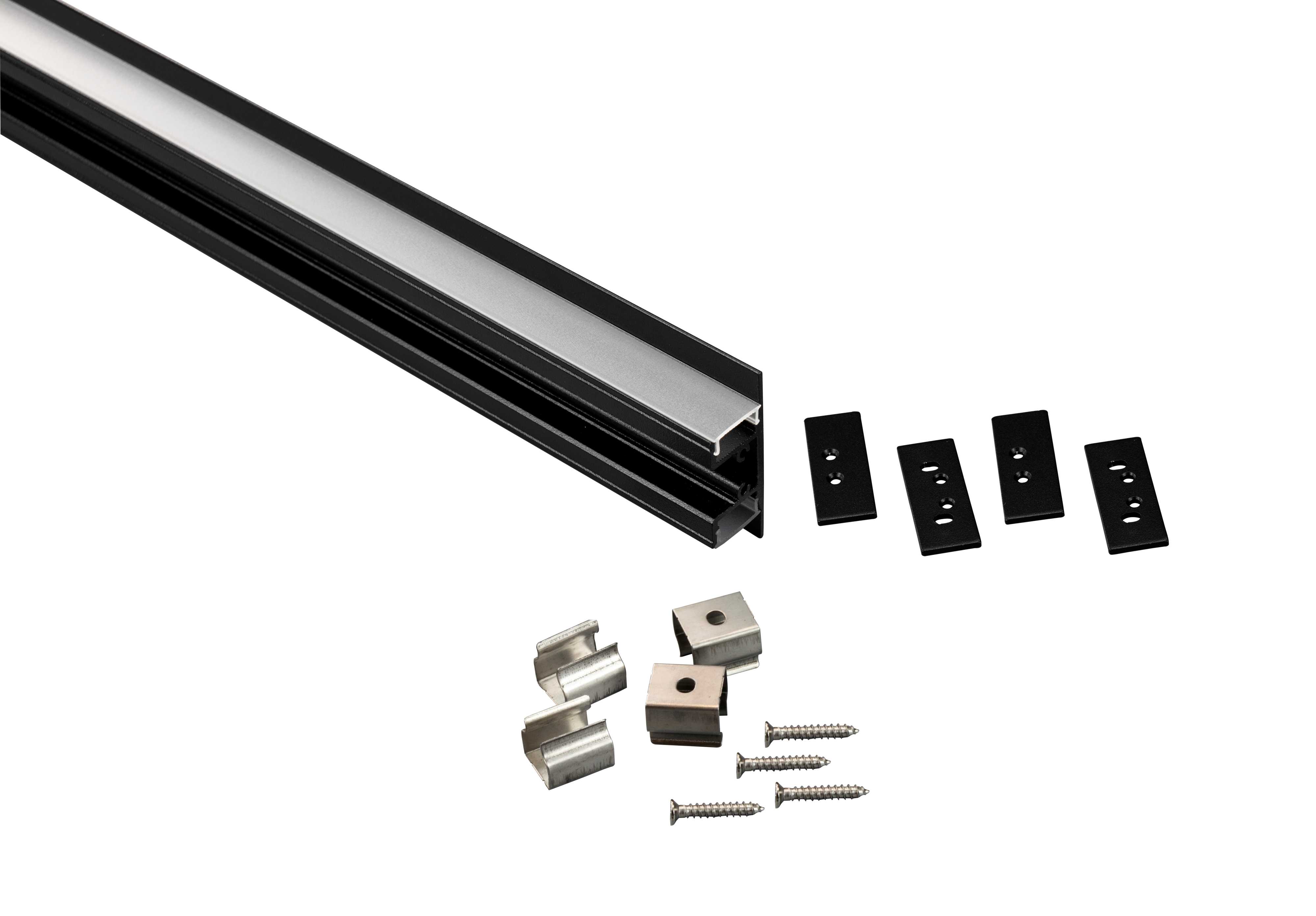 Aneta Lighting - SCANSTRIP INDIRECT SORT ALUPROFIL 2-VEIS 48,5x17,7mm