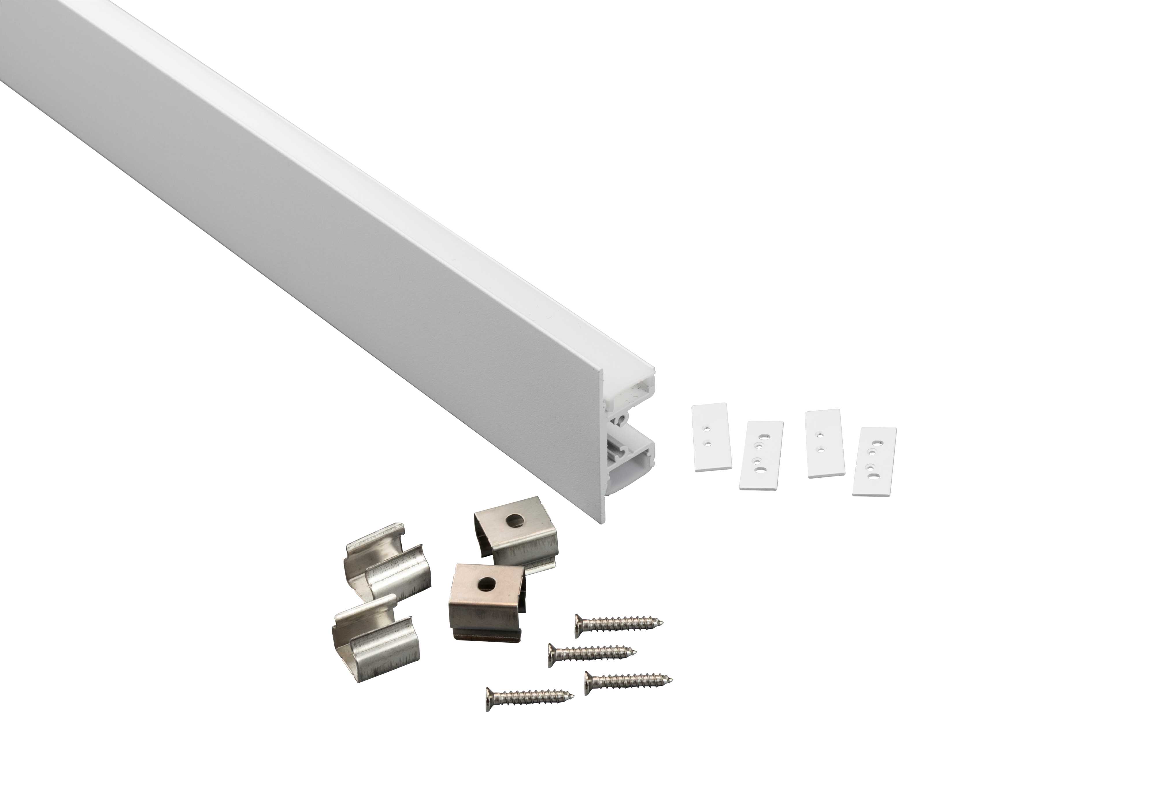 Aneta Lighting - SCANSTRIP INDIRECT HVIT ALUPROFIL 2-VEIS 48,5x17,7mm