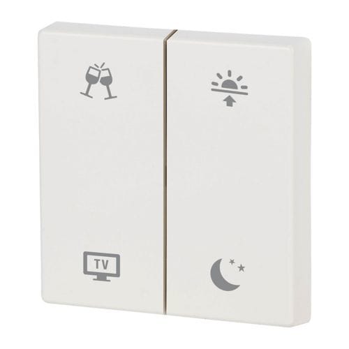 Eaton Electric - CWIZ-02/d7 Dobbel vippe Alpinhvit Middag