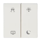 Eaton Electric - CWIZ-02/98 Dobbel vippe Signalhvit Midda