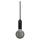 Ledvance - VINTAGE E27 PENDEL SVART Ø39mm 1,5M LEDNING TEKSTIL+BALDAKIN