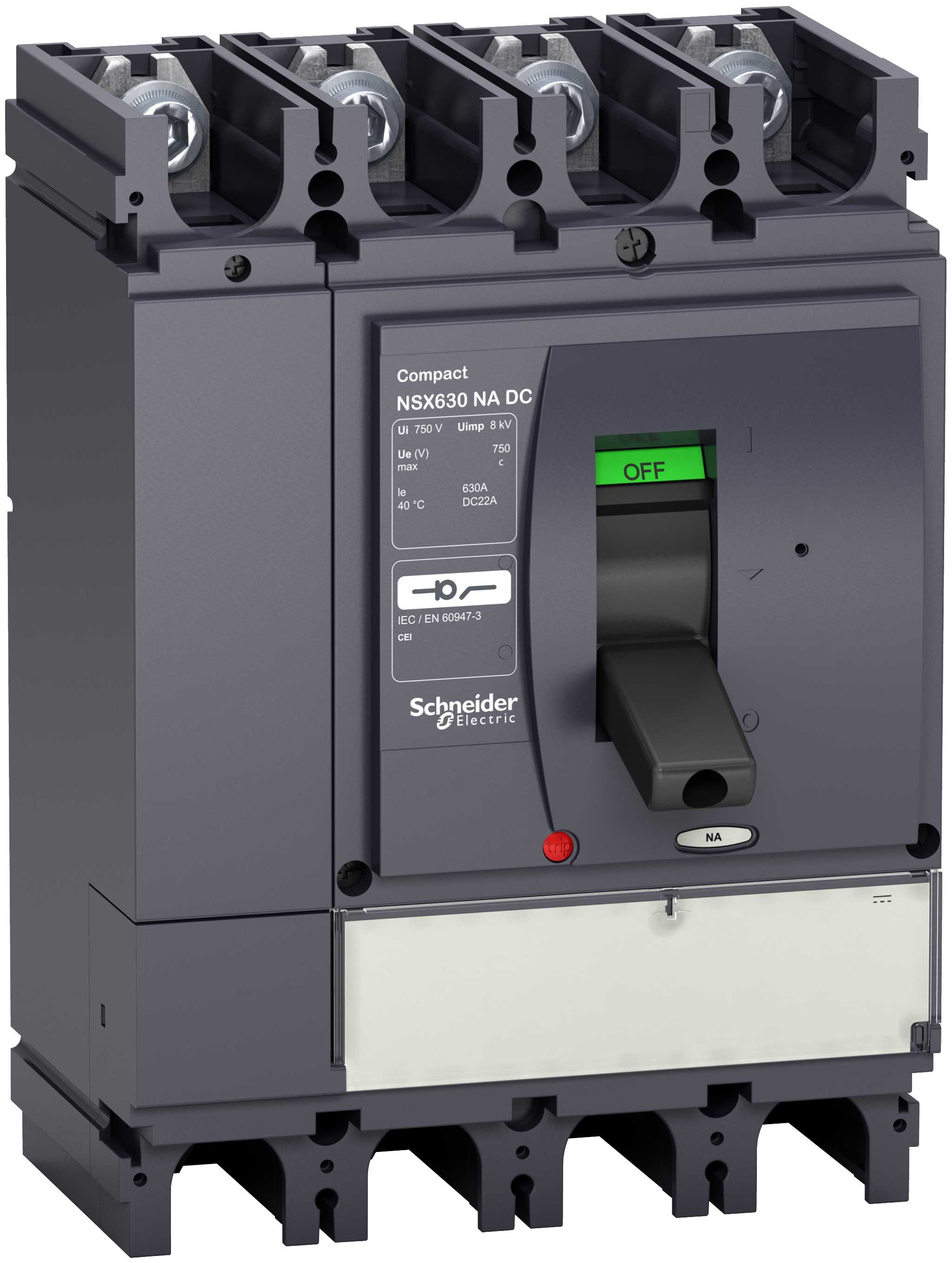 Schneider Electric - Lastbryter NSX630 NA DC 4p