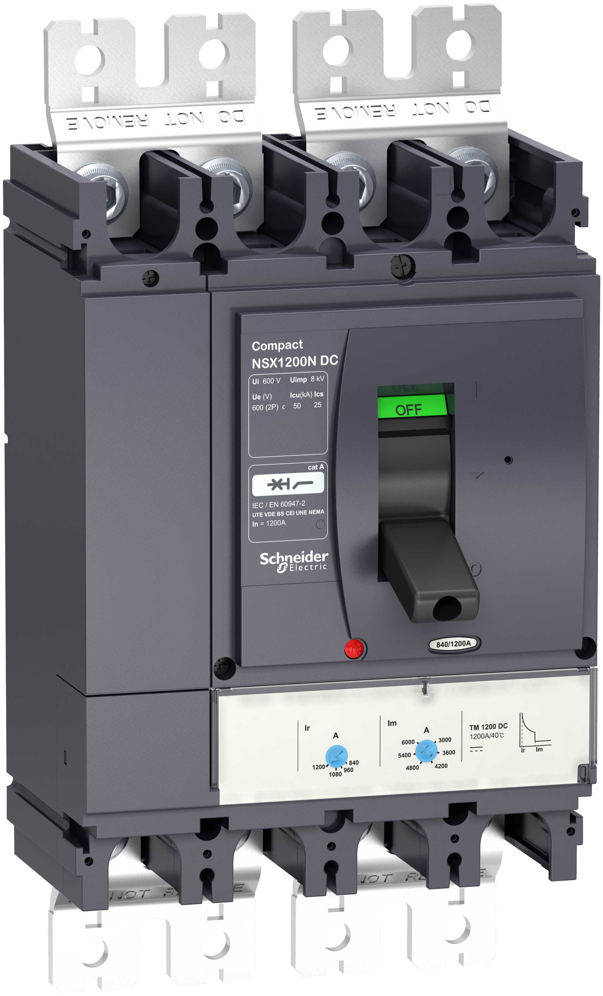 Schneider Electric - Effektbryter NSX630N TM-DC 2p