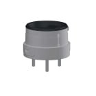 Schneider Electric - Ø60 mm monteringsplate for XVU lyskolonne til direkte montage i sølv farge med 3 pins