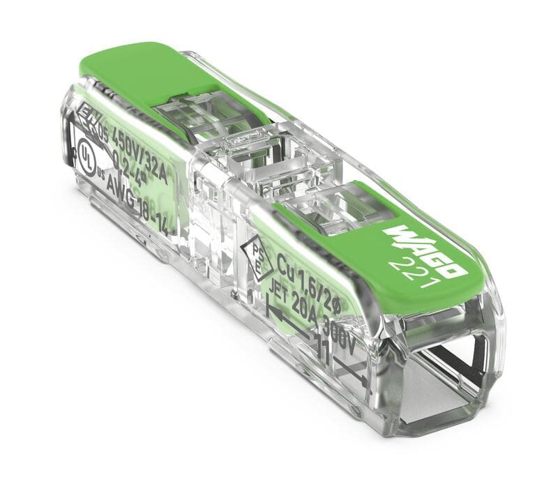 WAGO - Skjøteklemme 2,5mm2 Grønn
