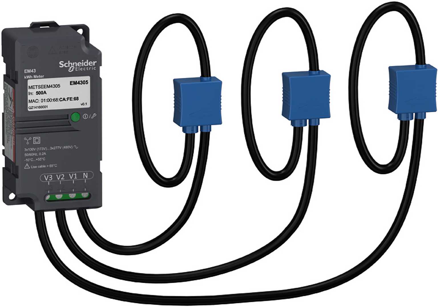 Schneider Electric - EM4305 Trådløs kWh måler 500A