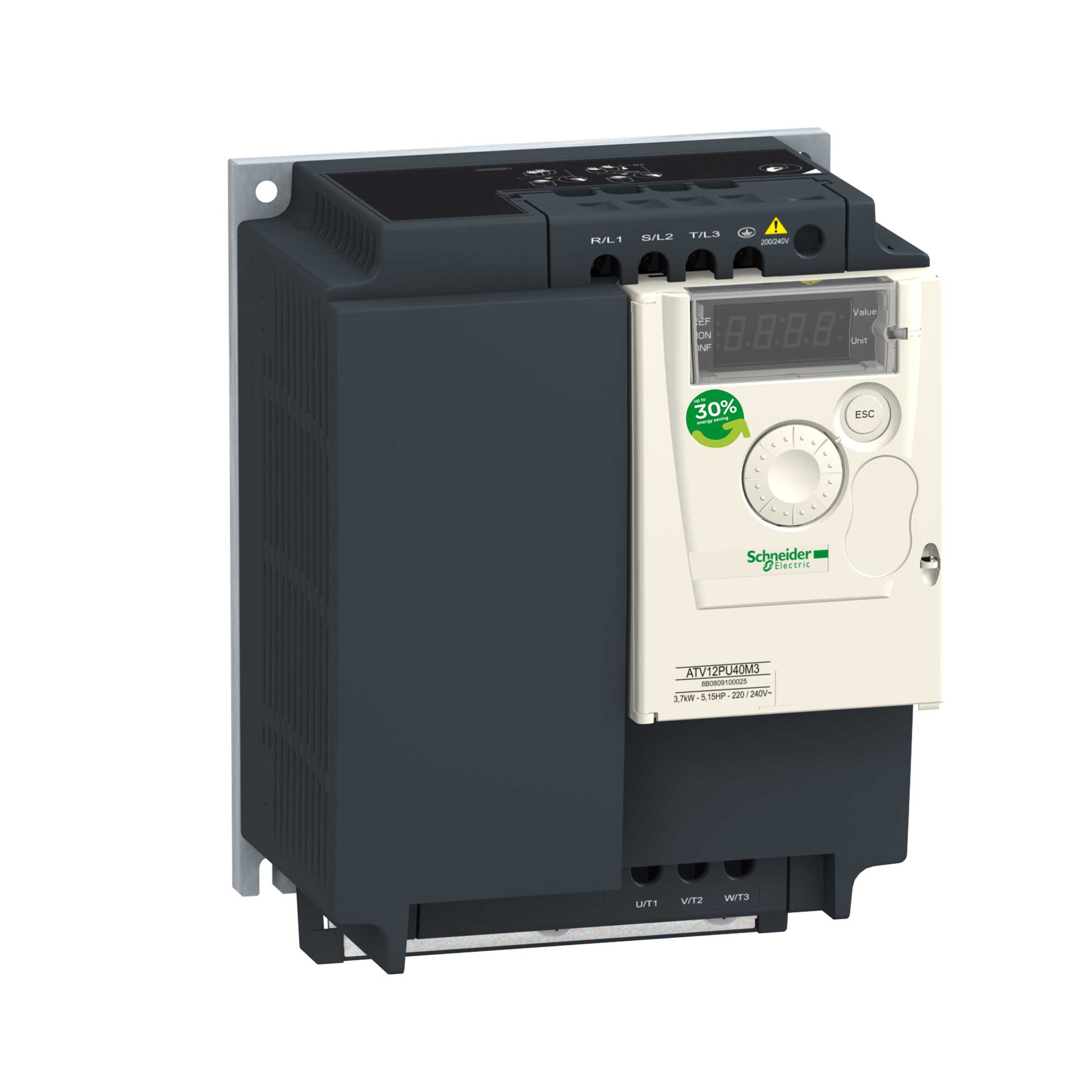 Schneider Electric - ATV12HU30M3 ATV12 3kW 240V 3-fas u/RFI