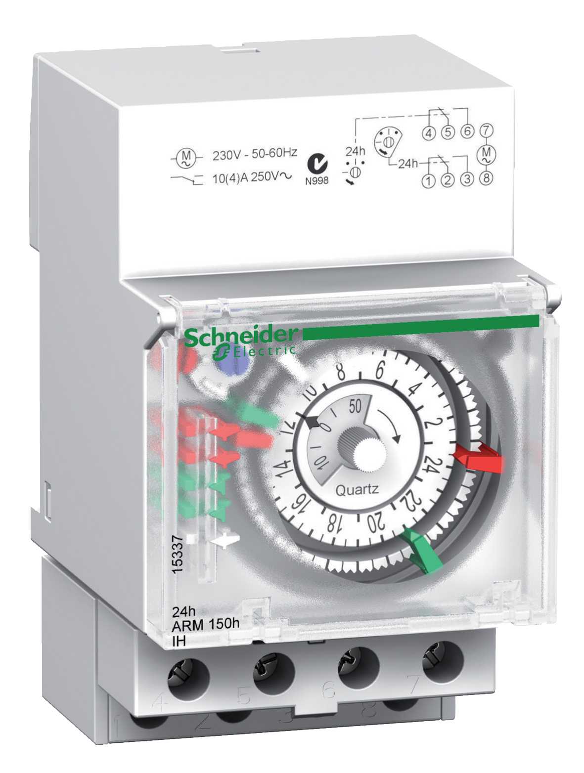 Schneider Electric - Acti 9 - IH - mekanisk koblingsur - 24 t - 150 t minne