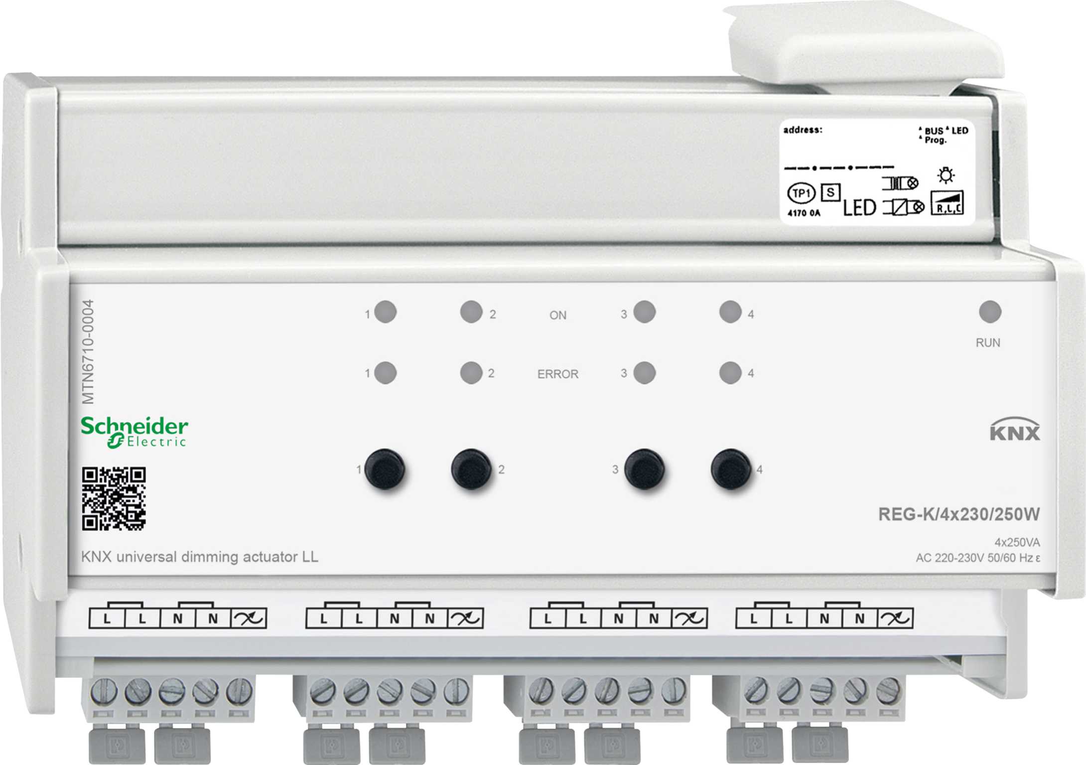 Schneider Electric - KNX universaldimmer LL REG-K/4x230/250 W