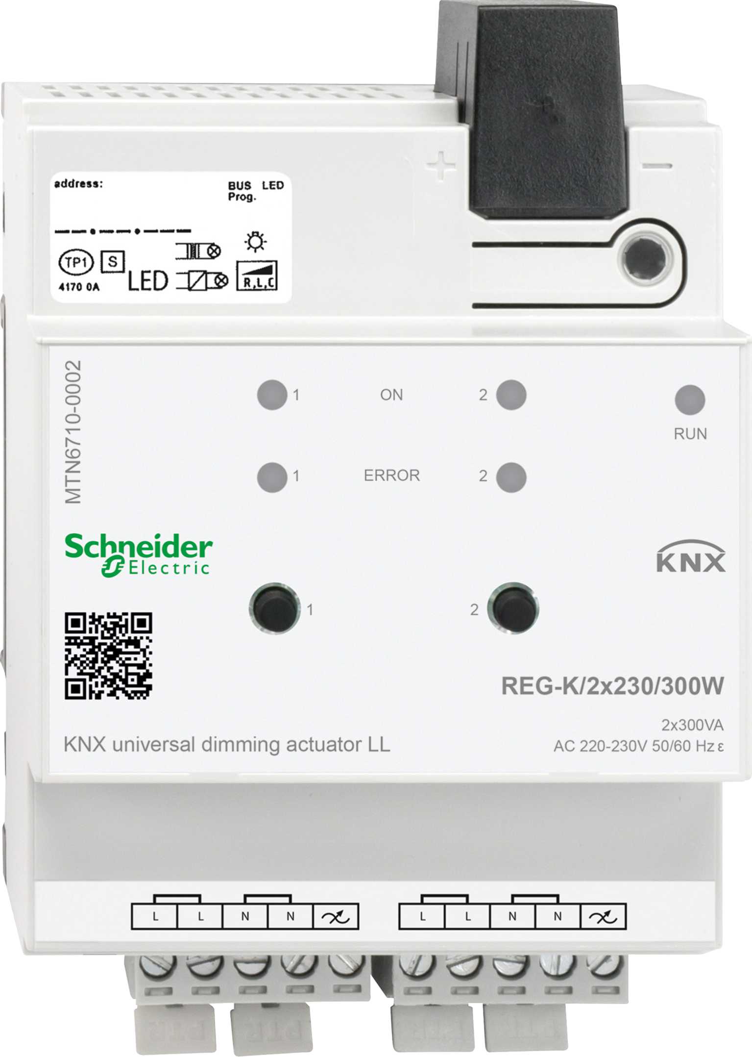 Schneider Electric - KNX uni dimmer LL REG-K/2x230/300 W