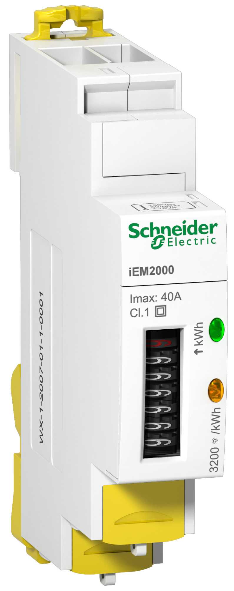 Schneider Electric - A9MEM2000 kWh måler 40A 1f u/pulsutg,