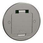 Schneider Electric - Gulvuttak XS Metall Ett uttak stikkontakt rund