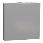Schneider Electric - Deksel - 2 moduler - Aluminium
