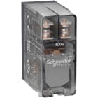 Schneider Electric - RXG pluggrelé med transparent deksel og 2 C/O kontakter på 5A og 24 VDC forsyning