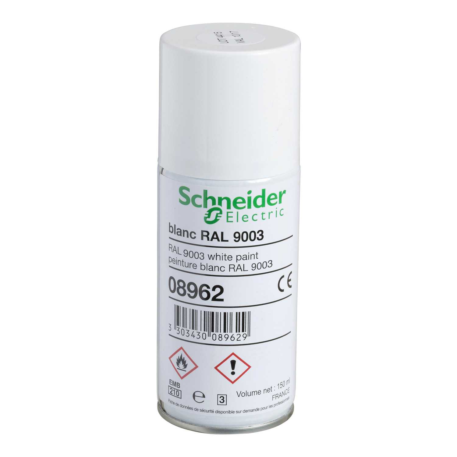 Schneider Electric - Reparasjons maling-spray-RAL9003-PrismaSeT G/P