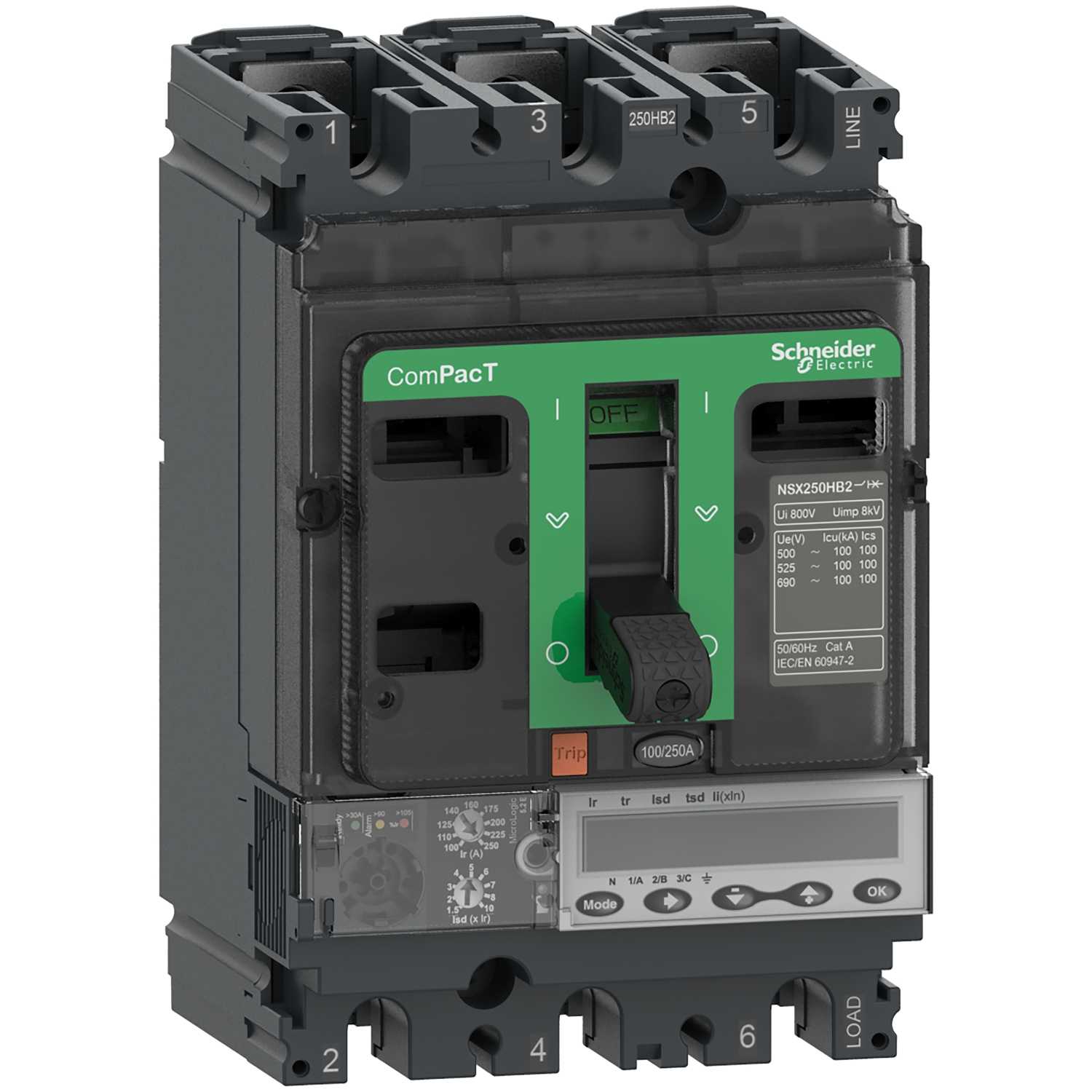 Schneider Electric - NSX100HB1 M.logic 5,2E 40A 3P C10V35E040