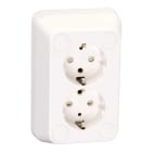 Schneider Electric - Robust dobbel stikk m/BV+J hk