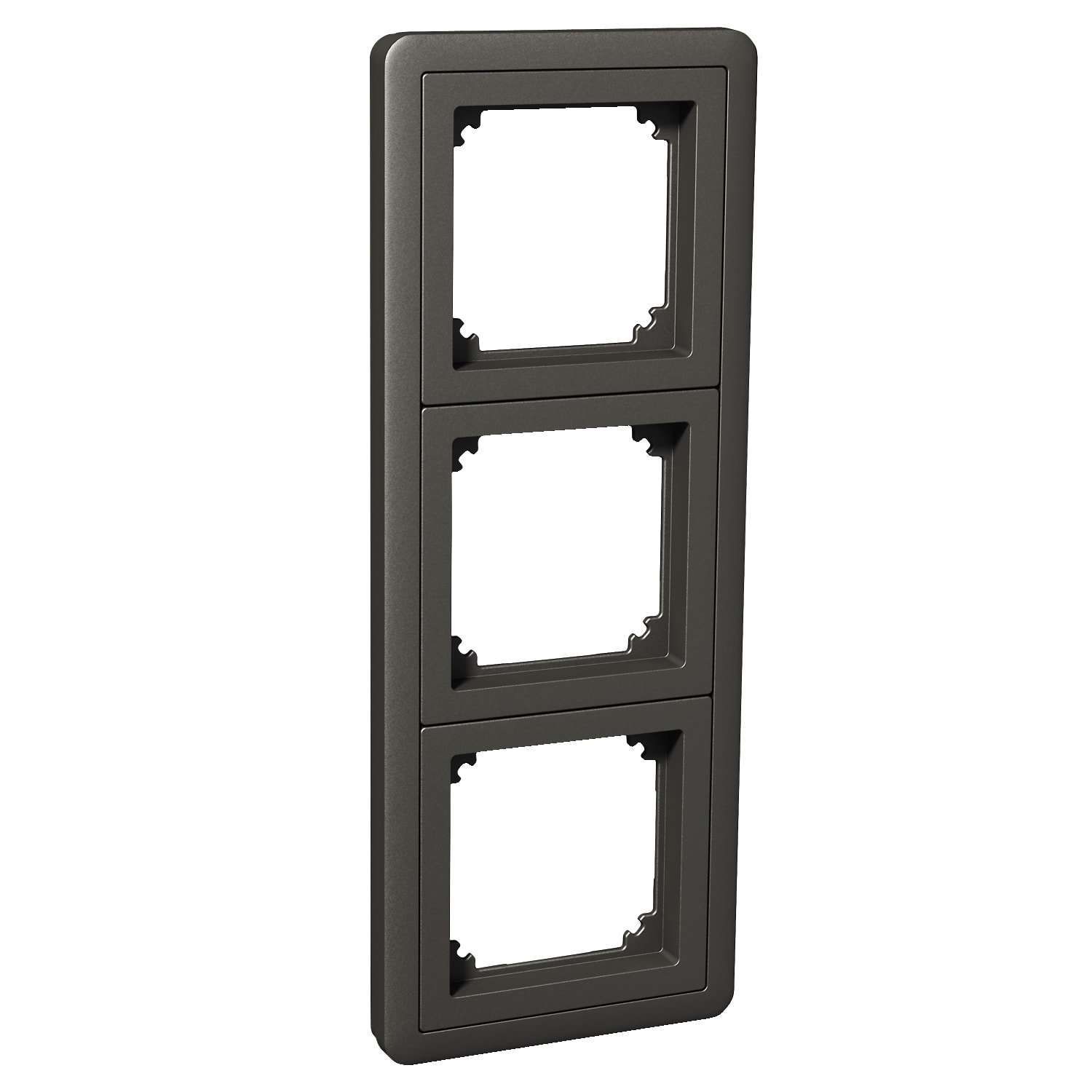 Schneider Electric - Exxact 3-hulls kombiramme 70x70 mm adaptere, antrasitt