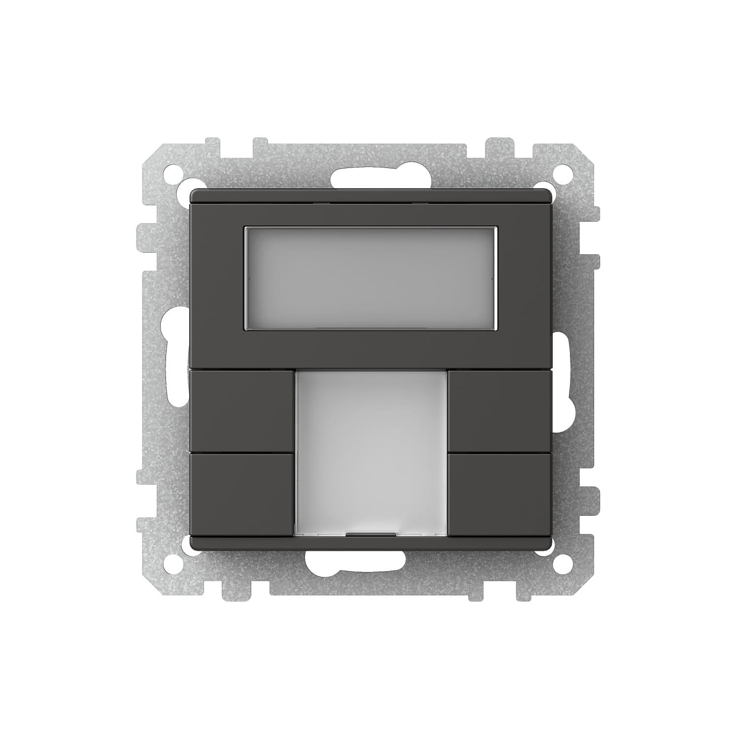 Schneider Electric - Exxact KNX trykknapp 2 knapper multi temperaturkontroller antrasitt