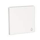 Schneider Electric - Exxact vippe med klokkesymbol hvit