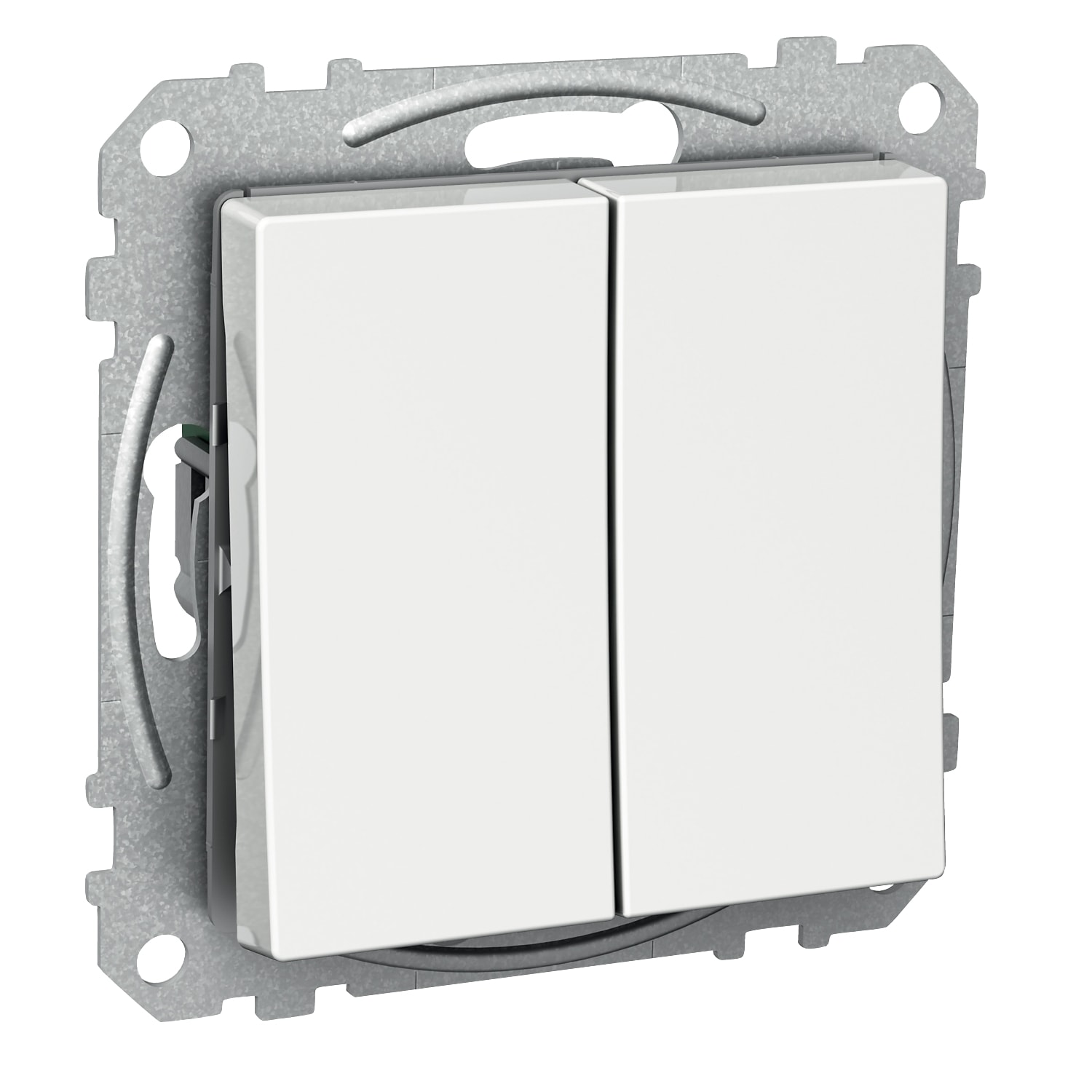 Schneider Electric - Exxact bryter 5 kronevender skruklemme hvit