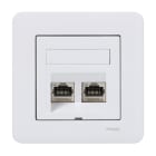Schneider Electric - Exxact 2xKat 6A STP m/ram skrå