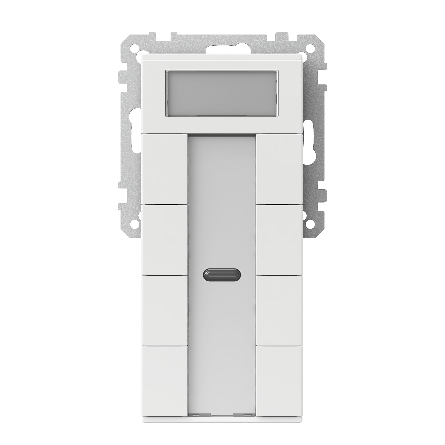 Schneider Electric - Exxact KNX trykknapp 8 knapper med display og romregulator hvit