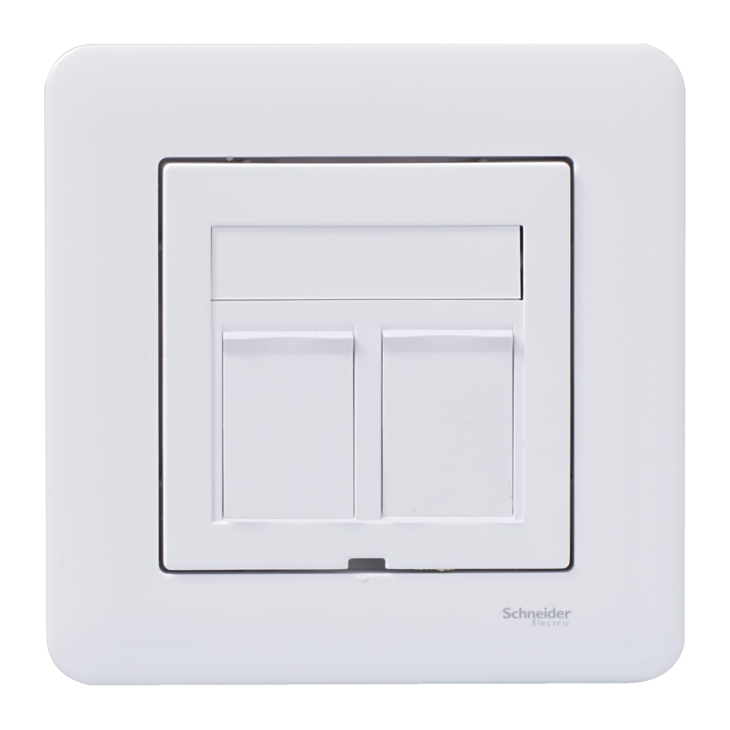Schneider Electric - Exxact 2 x kat 6A STP med Primo ramme, rett