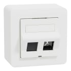 Schneider Electric - Påvegguttak for 2x S1/Keystone