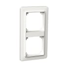 Schneider Electric - Exxact Basic - to hulls ramme - Hvit - Dekkramme