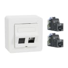 Schneider Electric - Påvegguttak S1/Keystone k6 UTP