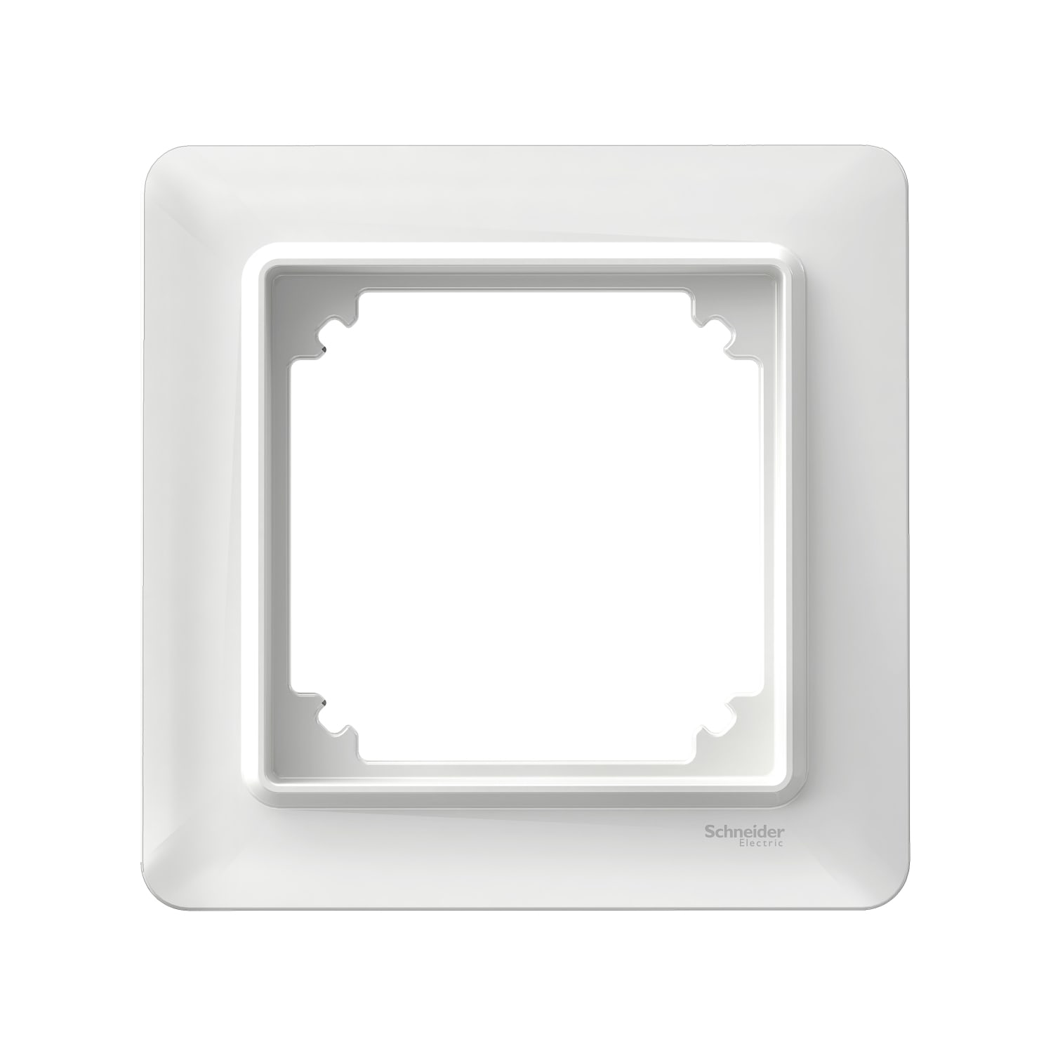 Schneider Electric - Exxact Basic - 1-hulls ramme - Hvit - Dekkramme