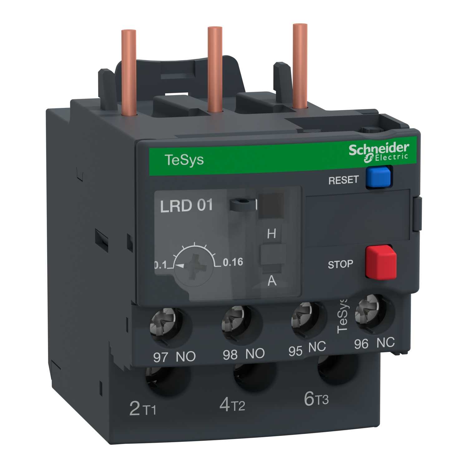Schneider Electric - LRD01 Termisk relé 0,1-0,16A
