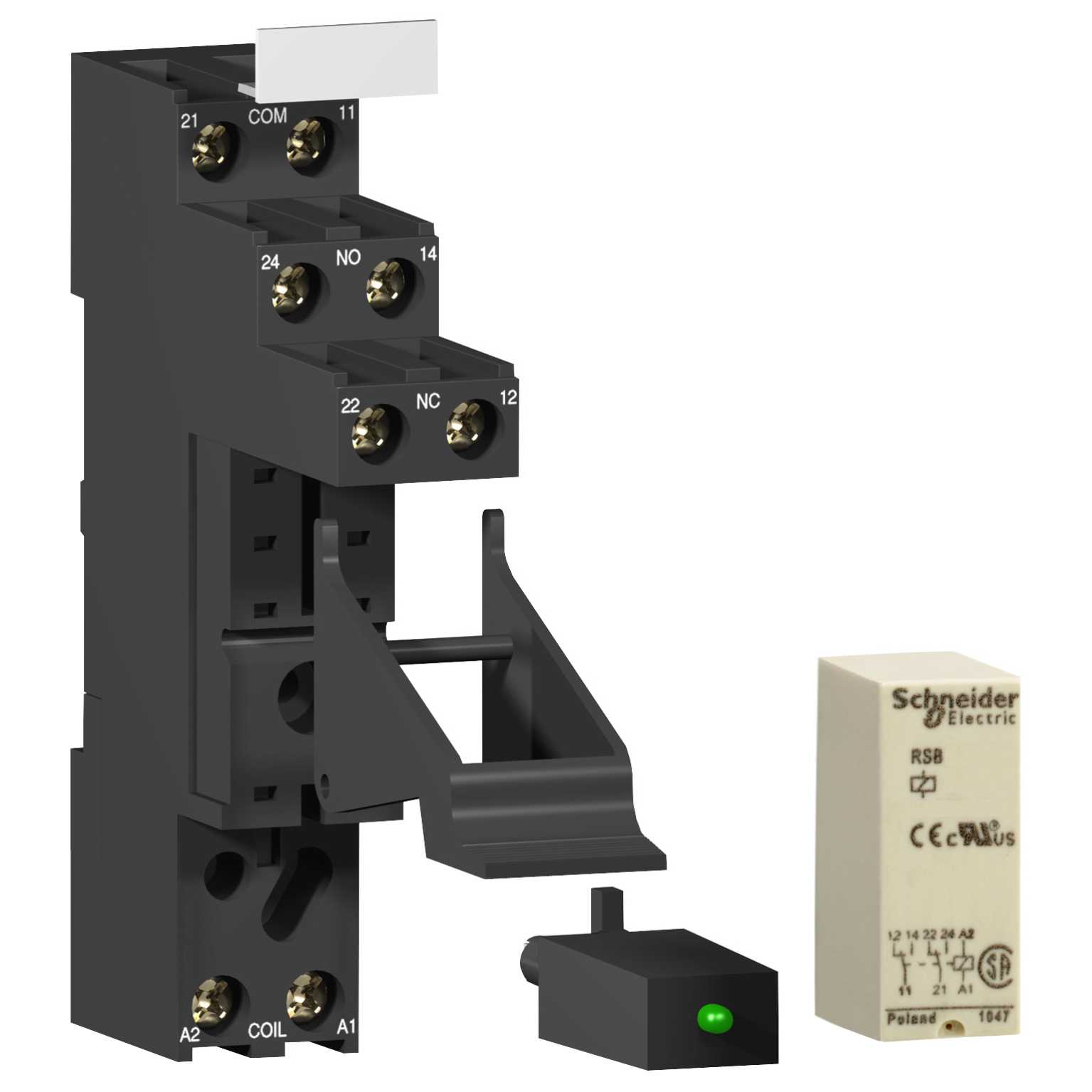 Schneider Electric - IntF.rele2c/o 8A 6VDC u/sokk