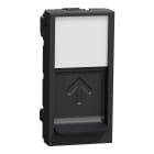 Schneider Electric - RJ45 Keystone deksel - Systimax - 1 modul - antrasitt