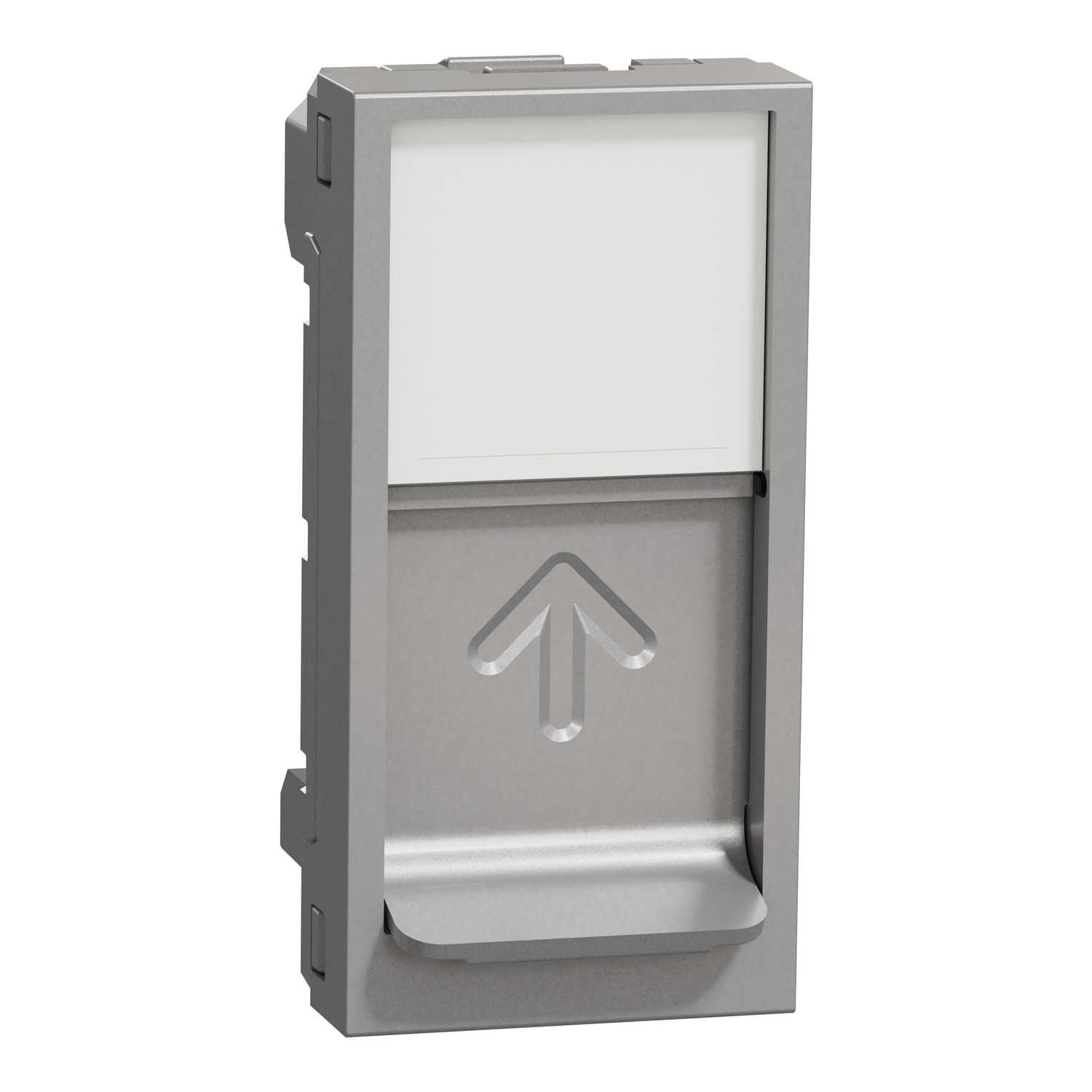 Schneider Electric - RJ45 Keystone deksel - Systimax - 1 modul - Aluminium