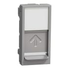 Schneider Electric - RJ45 Keystone deksel - Systimax - 1 modul - Aluminium