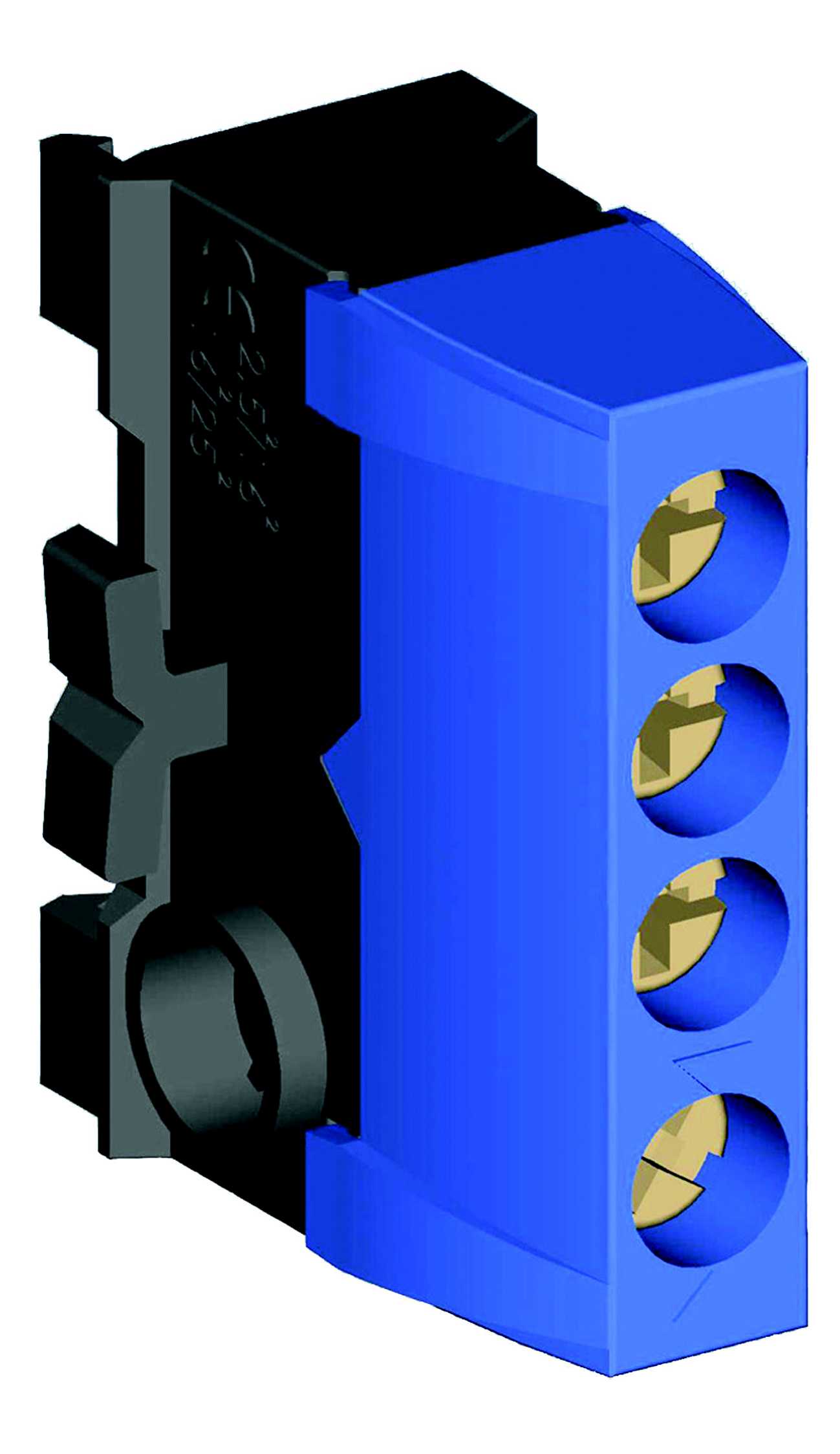 Schneider Electric - IMT34005 08259 KLEMME 2X16+2X10 BLÅ