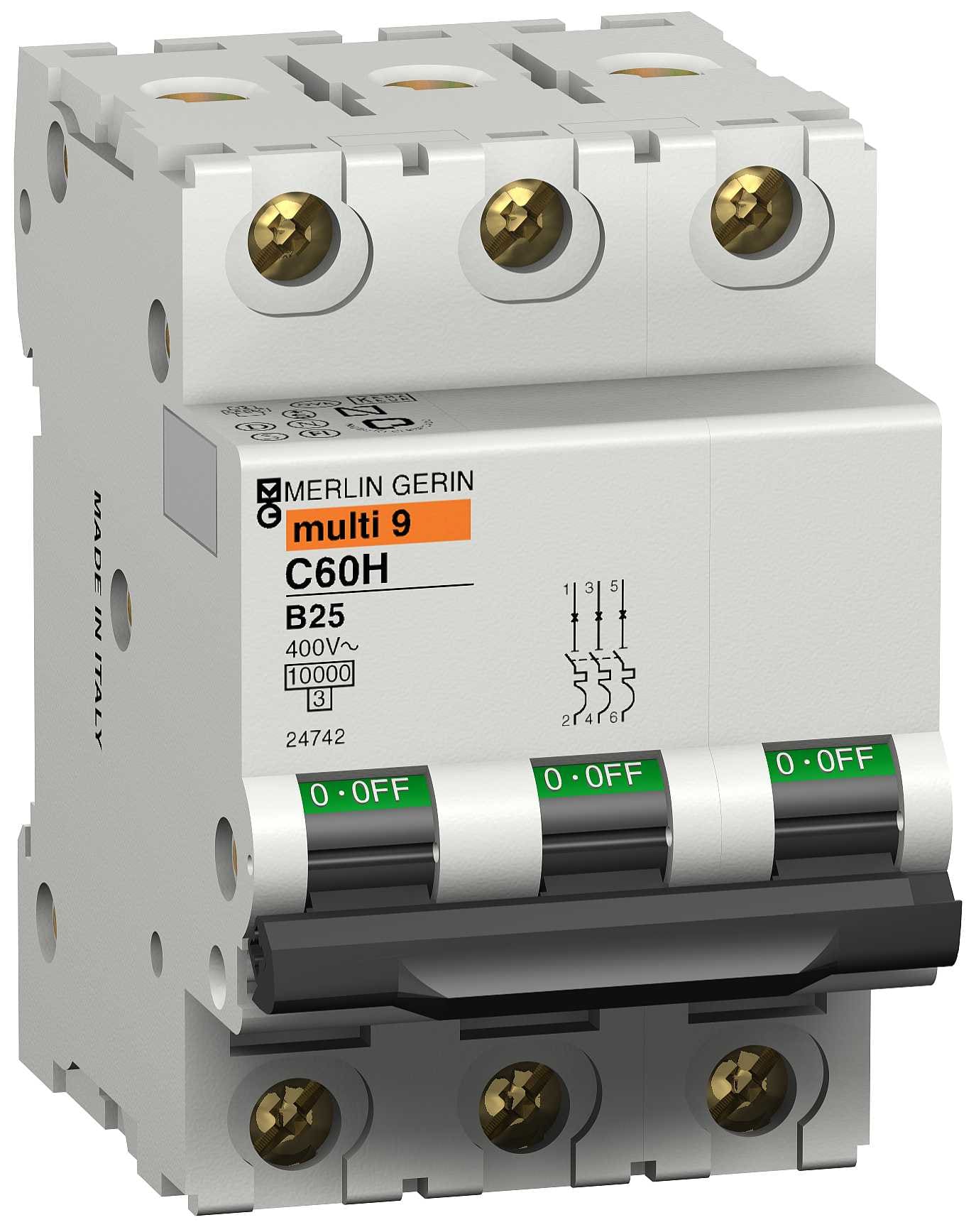 Schneider Electric - 24742 C60H/B 25-3 Automatsikring