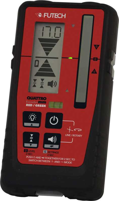 VIX - FUTECH QUATTRO/MM LASER MOTTAKER RØD/GRØNN