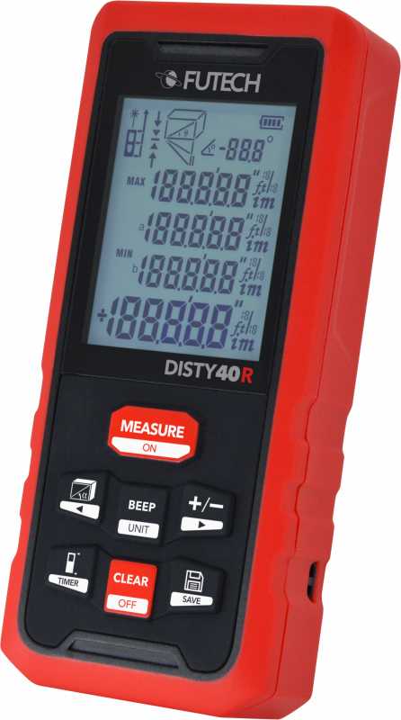 VIX - FUTECH AVSTANDSMÅLER DISTY 40M RØD