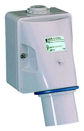 Schneider Electric - PratiKa montasjeplate for plugg - 16 A - 3P + E - 200...250 V AC - IP44